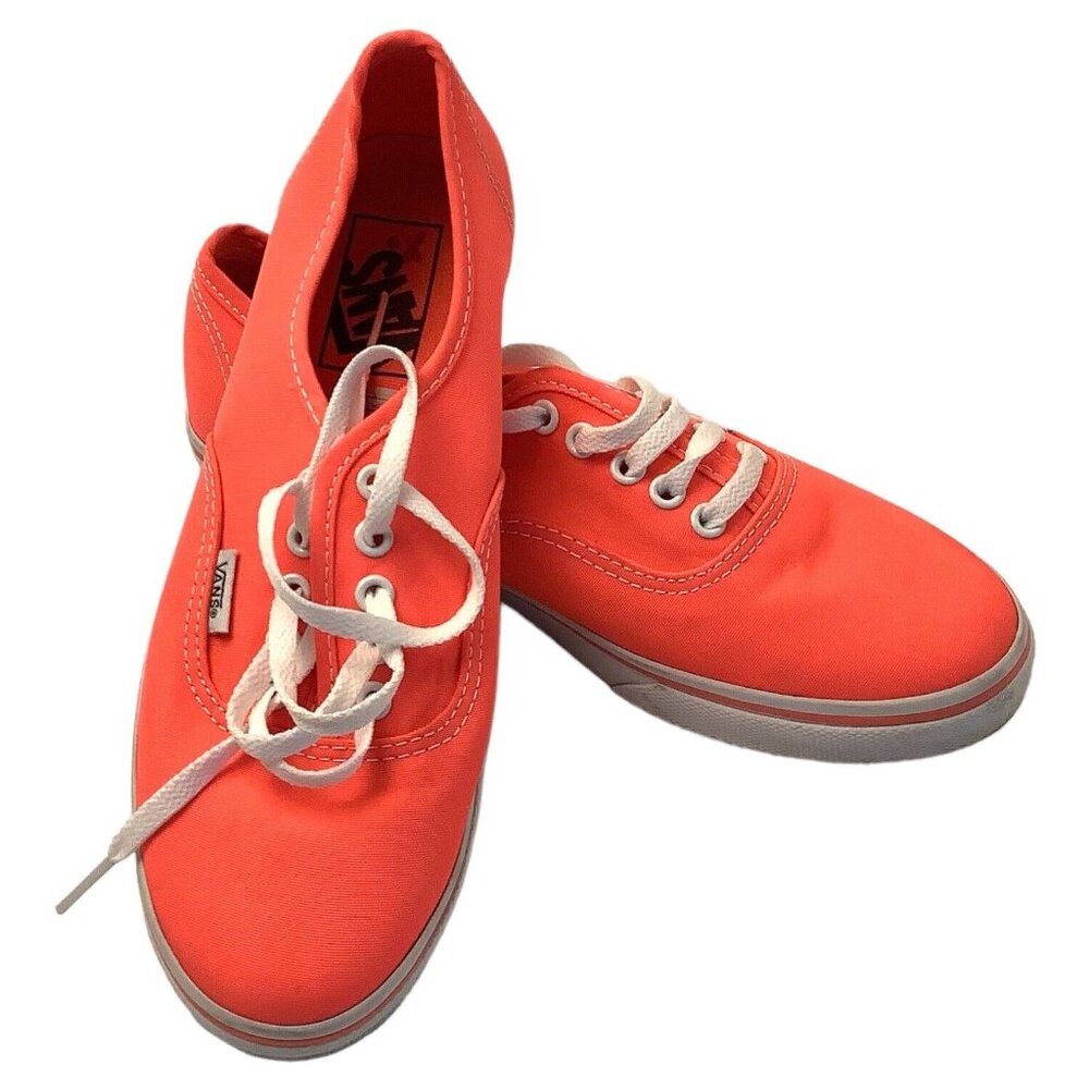 Vans Authentic Era Hot Pink Canvas Low Top Casual Shoes Womens Size 6.5